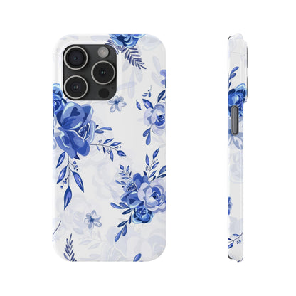 French Blue and White Toille, Slim Phone Cases, Case-Mate IPHONE16 and all sizes