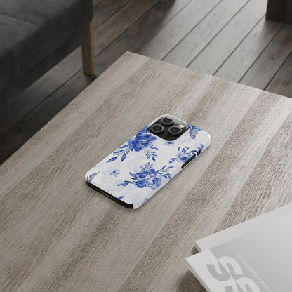 French Blue and White Toille, Slim Phone Cases, Case-Mate IPHONE16 and all sizes
